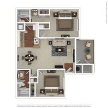 2 BED 2 BATH B 231 floor plan